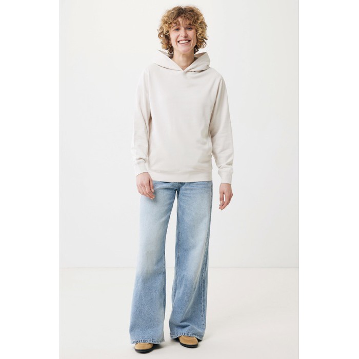 Sudadera unisex con capucha de algodón reciclado 280 g/m2 Iqoniq color blanco roto Sudadera unisex con capucha de algodón reciclado 280 g/m2 Iqoniq color blanco roto