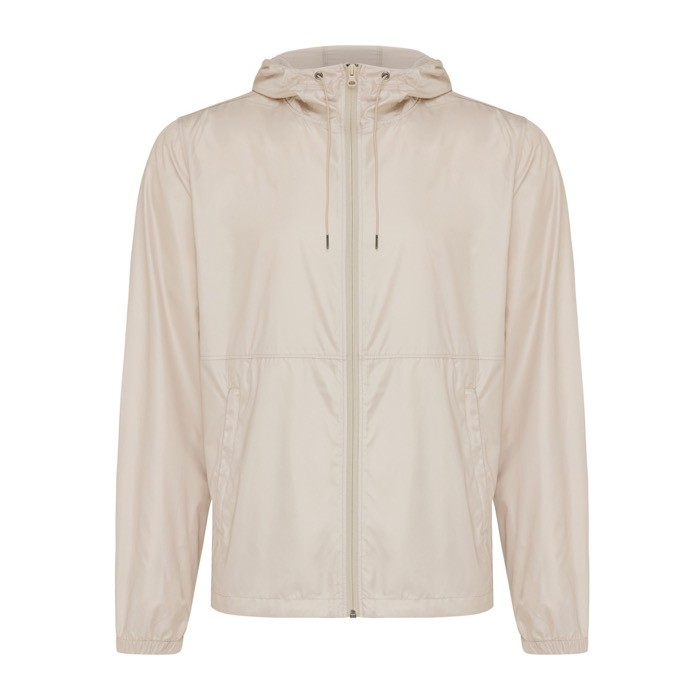 Chaqueta de poliéster reciclado casual fit 70 g/m2 Iqoniq color beige