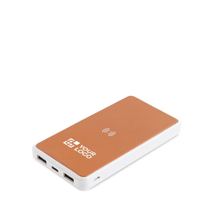 Batería externa inalámbrica con cuero reciclado 8.000 mAh vista principal