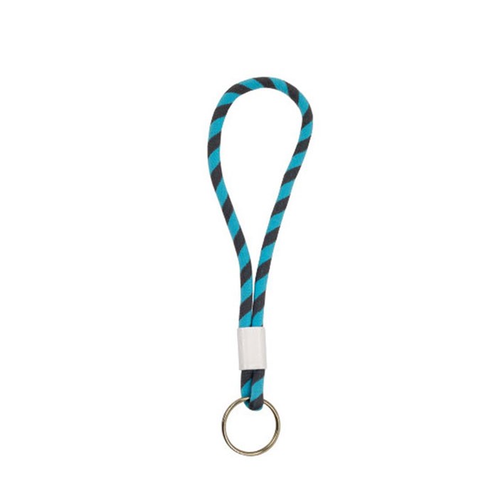 Llavero tipo lanyard ajustable con anilla metálica vista principal Llavero tipo lanyard ajustable con anilla metálica vista principal