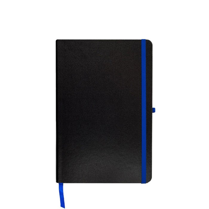 Libreta con tapa de cartón y cinta de color A5 hojas lisas vista principal Libreta con tapa de cartón y cinta de color A5 hojas lisas vista principal