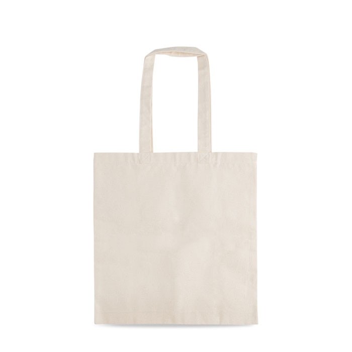Bolsa sostenible de algodón con interlock y asas largas 310 g/m2 vista principal Bolsa sostenible de algodón con interlock y asas largas 310 g/m2 vista principal