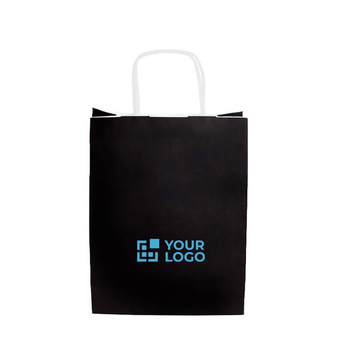 Bolsa de papel kraft en varios colores con asas cortas 90 g/m2 vista principal