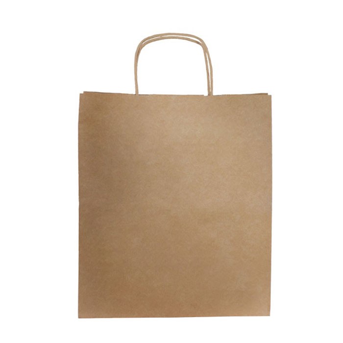 Bolsa clásica de kraft con espacioso tamaño y asas 115 g/m2 vista principal