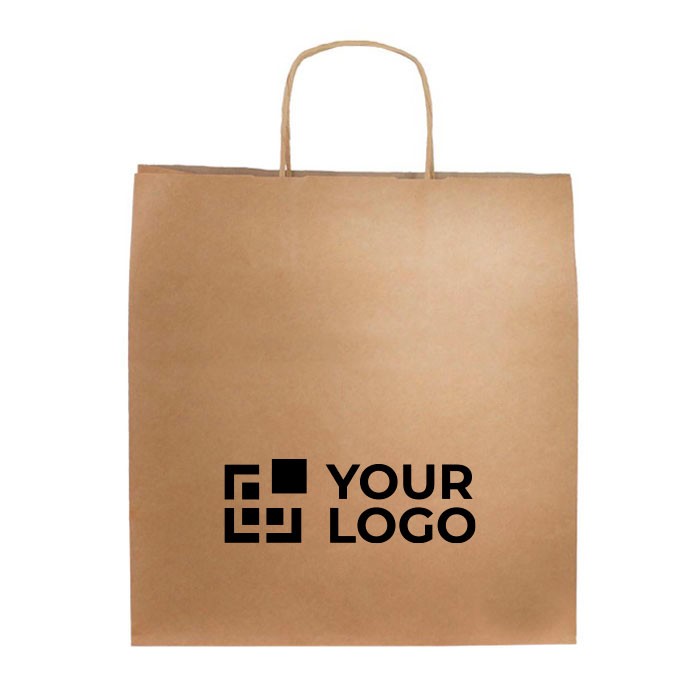 Bolsa ecológica con logo, papel kraft ideal para regalos 115 g/m2 vista principal