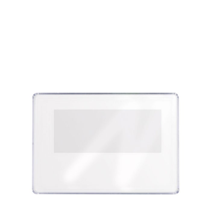 Imán rectangular personalizable en papel a 1 cara 90x60mm vista principal