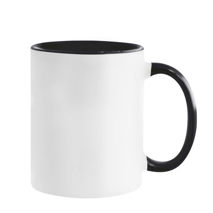 Taza de cerámica en varias opciones bicolor de 325ml vista principal