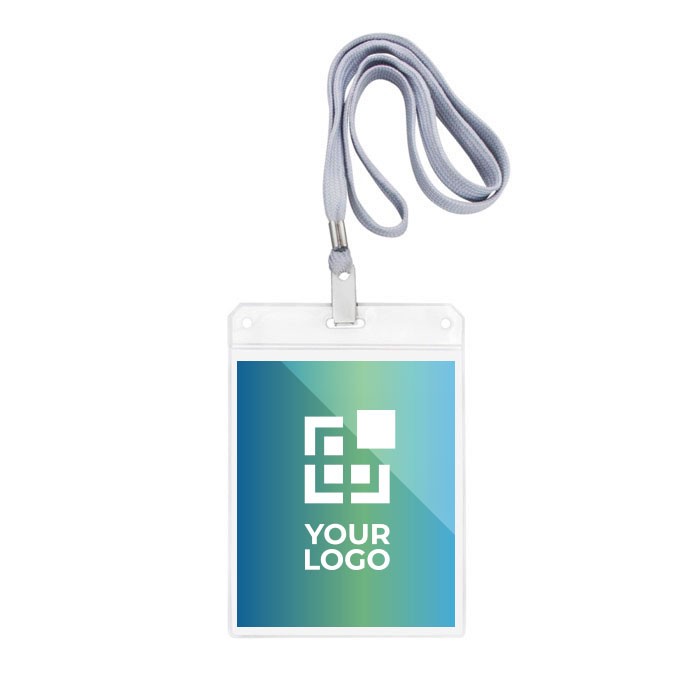 Identificador con cordón de poliéster desmontable 10.8x15.4cm vista principal
