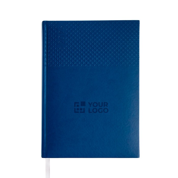 Agenda con vista semanal en español y portugués y páginas de papel marfil A5+ vista de impresión Agenda con vista semanal en español y portugués y páginas de papel marfil A5+ vista de impresión