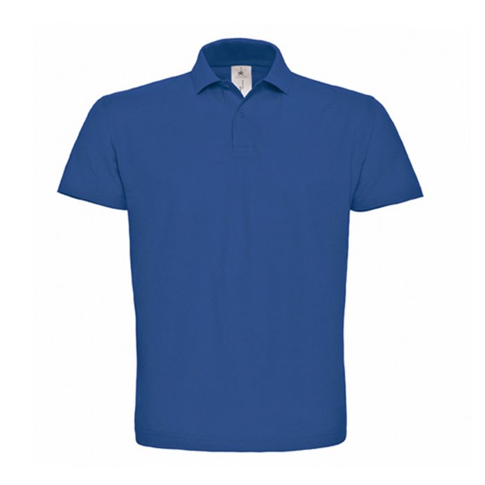 Polo de algodón de piqué para hombre con 2 botones 180 g/m2 B&C vista de impresión