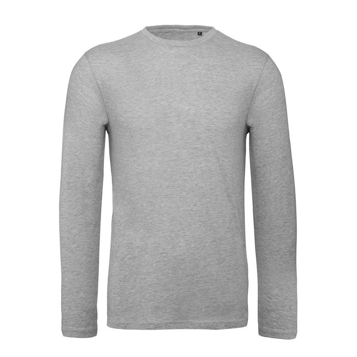 Camiseta de hombre de manga larga de algodón orgánico B&C vista principal