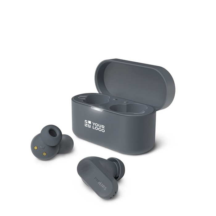 Auriculares inalámbricos con localizador y larga reproducción Phillips vista principal Auriculares inalámbricos con localizador y larga reproducción Phillips vista principal