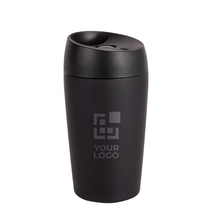 Vaso para llevar personalizado unicolor compatible con cafeteras 240ml vista principal Vaso para llevar personalizado unicolor compatible con cafeteras 240ml vista principal
