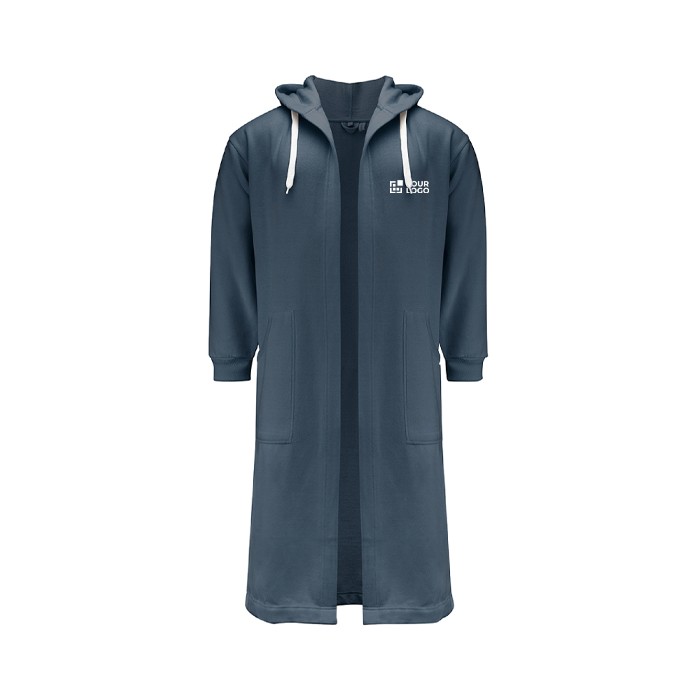 Albornoz de algodón y poliéster con capucha ajustable talla S/M vista principal