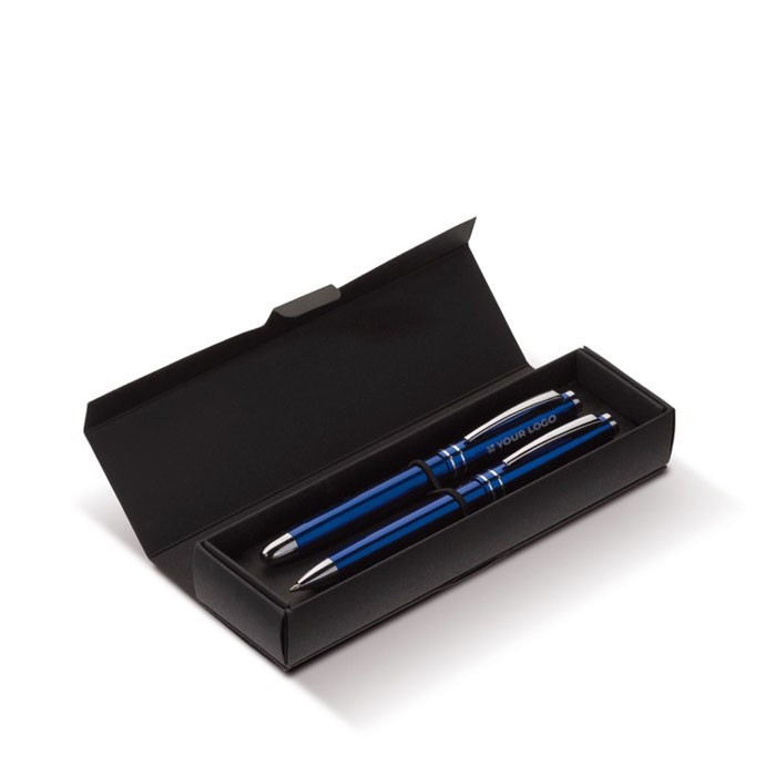 Set de 1 bolígrafo roller con capuchón y otro giratorio vista principal