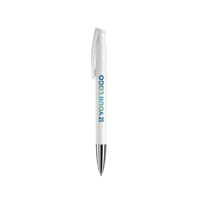 Bolígrafo pulsador de plástico de colores mate hecho en EU vista principal Bolígrafo pulsador de plástico de colores mate hecho en EU vista principal