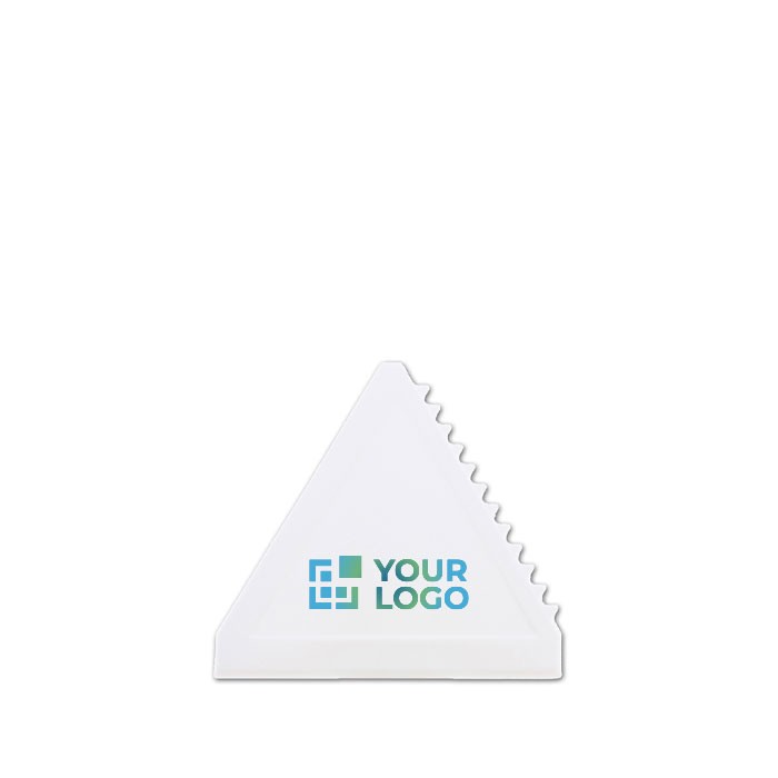Rascador de hielo personalizado hecho de plástico en forma triangular vista principal Rascador de hielo personalizado hecho de plástico en forma triangular vista principal
