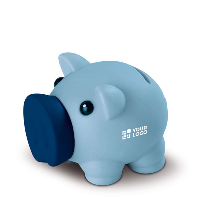 Hucha hecha de material sintético en forma de cerdito vista principal