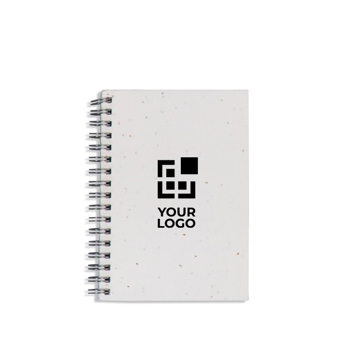 Cuaderno ecológico de papel de fumar con tapa biodegradable en flores vista principal Cuaderno ecológico de papel de fumar con tapa biodegradable en flores vista principal