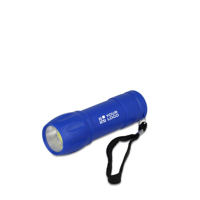 Linternas de plástico reciclado en varios colores de luz COB vista principal Linternas de plástico reciclado en varios colores de luz COB vista principal