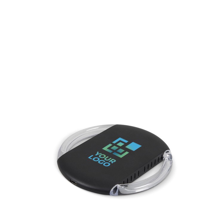 Cargador inalámbrico circular con bordes que alumbran 5W vista principal