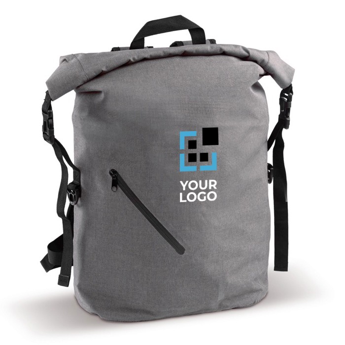 Mochila roll-top resistente al agua con bolsillo frontal 22L vista principal Mochila roll-top resistente al agua con bolsillo frontal 22L vista principal
