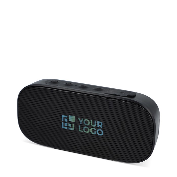Altavoz personalizable resistente al agua y 5 horas de reproducción vista principal Altavoz personalizable resistente al agua y 5 horas de reproducción vista principal