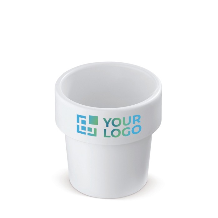 Vasos para café apilable hechos de caña de azúcar en EU 240ml vista principal