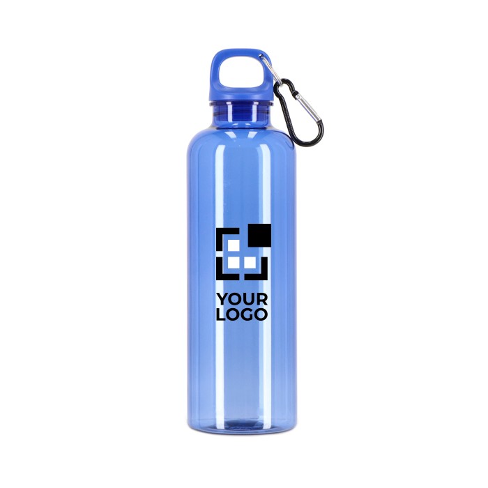 Botella de plástico en vivos colores transparentes 750ml vista principal Botella de plástico en vivos colores transparentes 750ml vista principal