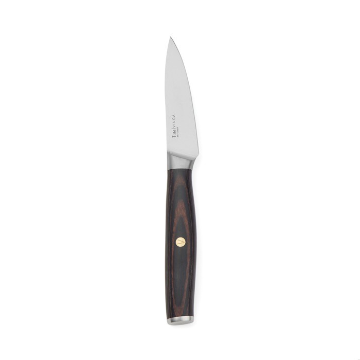 Cuchillo pelador de acero inoxidbale reciclado con hoja 8.5cm color plateado