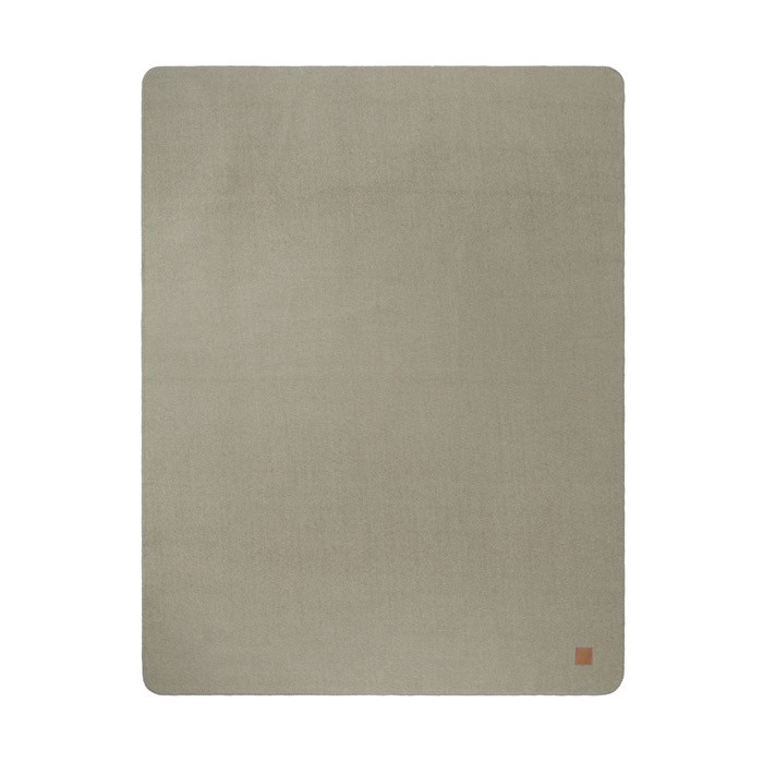 Manta de poliéster reciclado de suavidad excepcional 320 g/m2 color verde segunda vista Manta de poliéster reciclado de suavidad excepcional 320 g/m2 color verde segunda vista