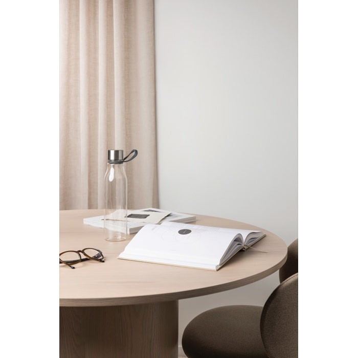 Botella para agua de RPET con efecto degradado y capacidad 800ml color transparente Botella para agua de RPET con efecto degradado y capacidad 800ml color transparente