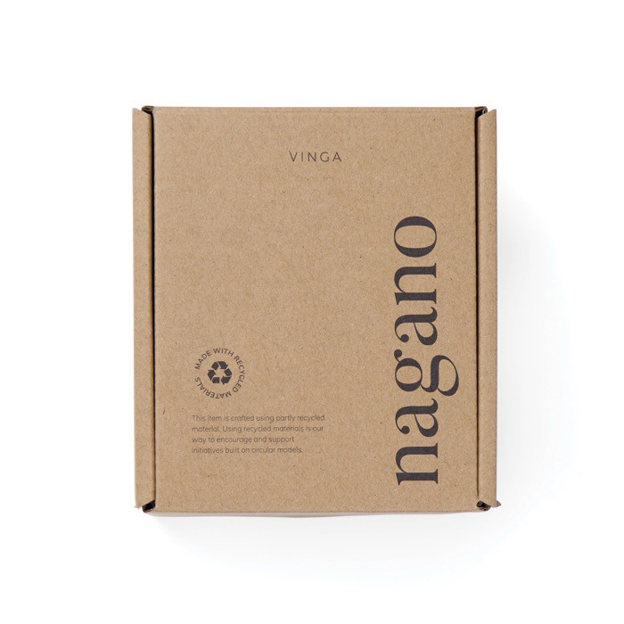 Taza de arcilla reciclada de diseño escandinavo de 300ml color blanco roto