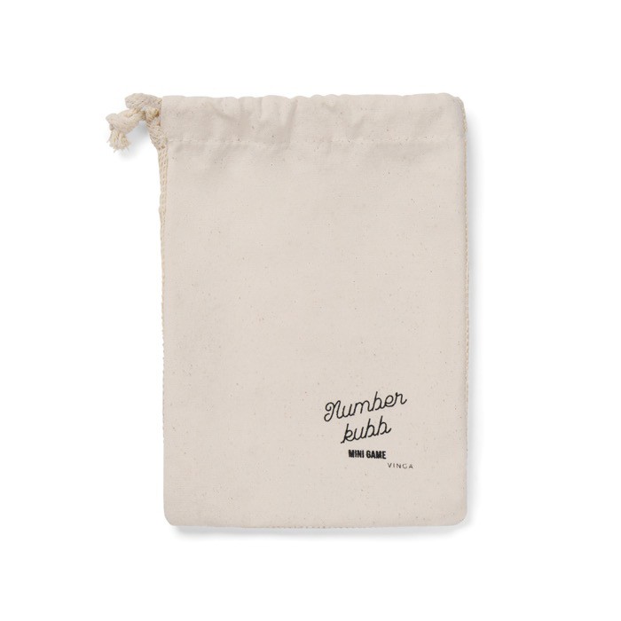 Mini juego de números con 12 bolos numerados y 1 bolo para lanzar color marrón segunda vista Mini juego de números con 12 bolos numerados y 1 bolo para lanzar color marrón segunda vista