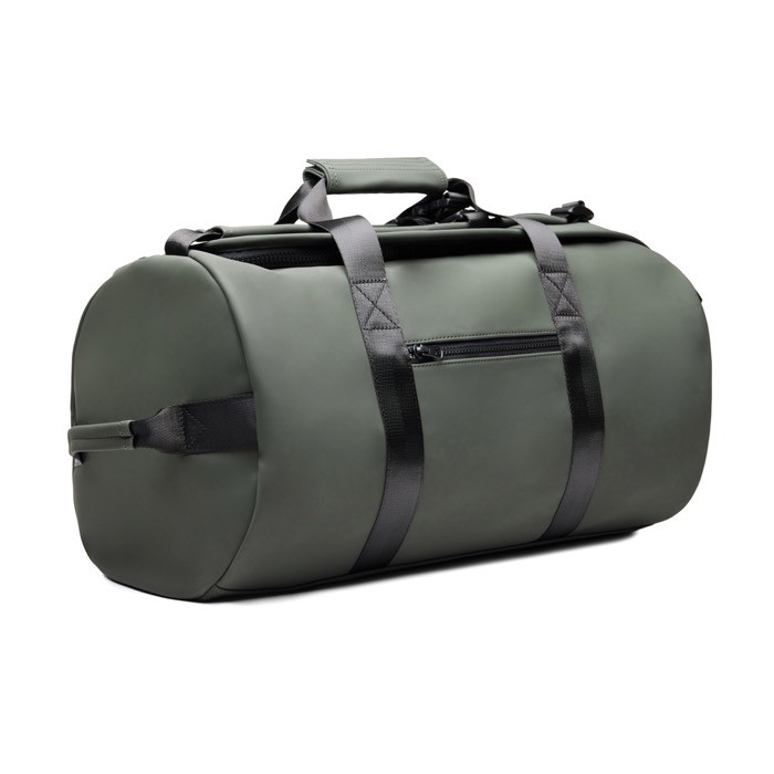 Mochila de fin de semana en poliéster reciclado con asas dobles 35L color verde segunda vista