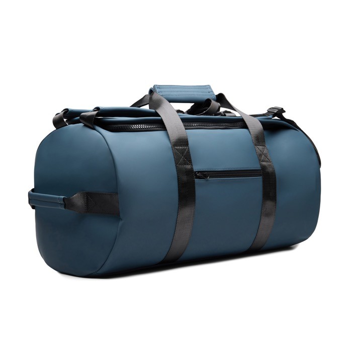 Mochila de fin de semana en poliéster reciclado con asas dobles 35L color azul marino segunda vista