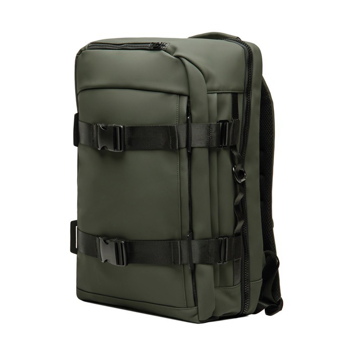 Mochila explorer ecológica con correa de viaje para PC 15,6” color verde segunda vista
