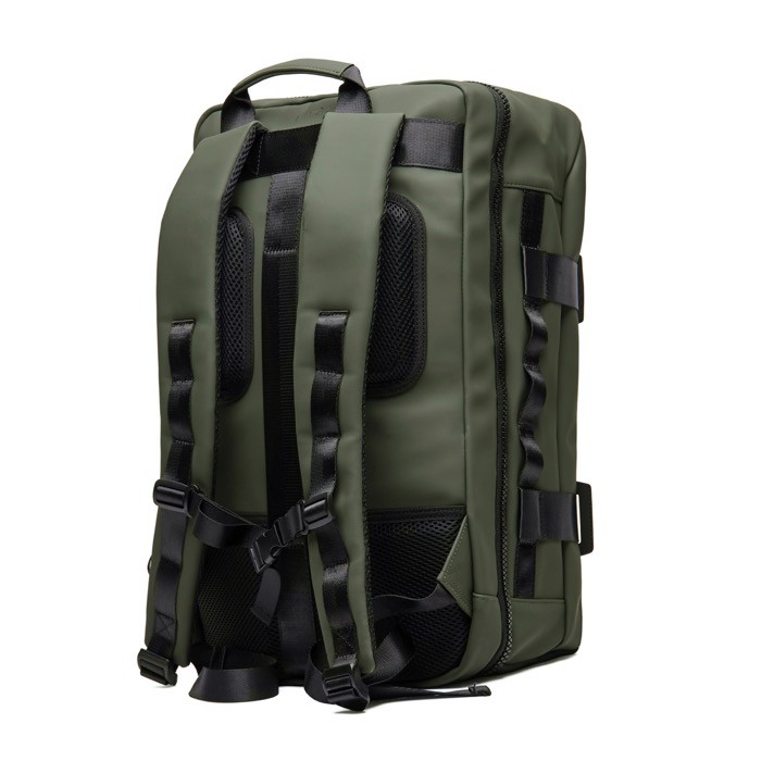 Mochila explorer ecológica con correa de viaje para PC 15,6” color verde cuarta vista