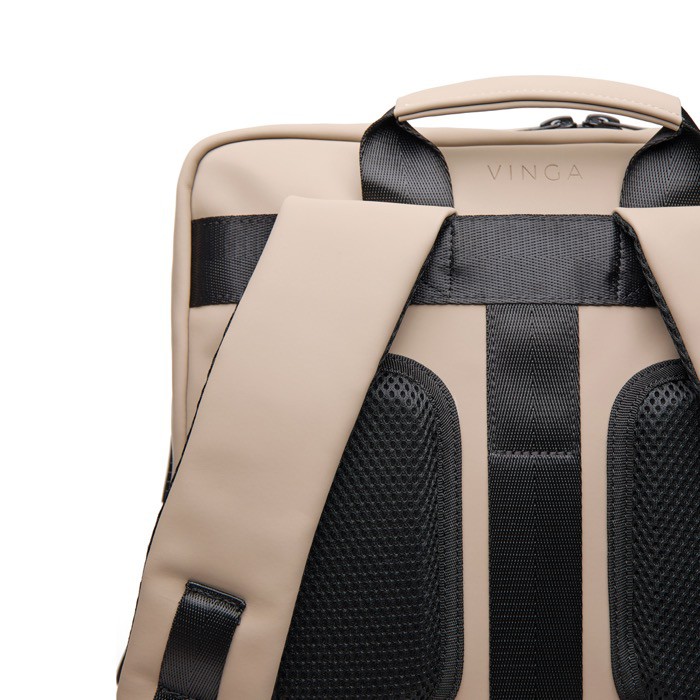 Mochila explorer ecológica con correa de viaje para PC 15,6” color marfil séptima vista