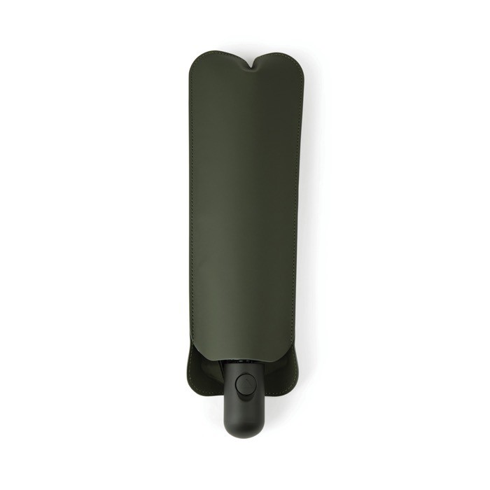 Paraguas plegable semiautomático de RPET 190T antitormentas Ø112 color verde tercera vista