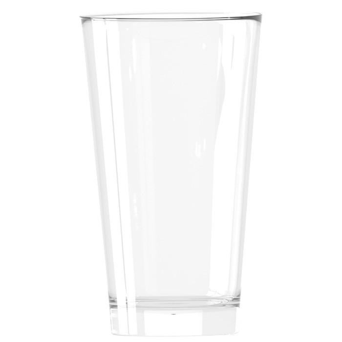 Vaso de cristal promocional de color transparente