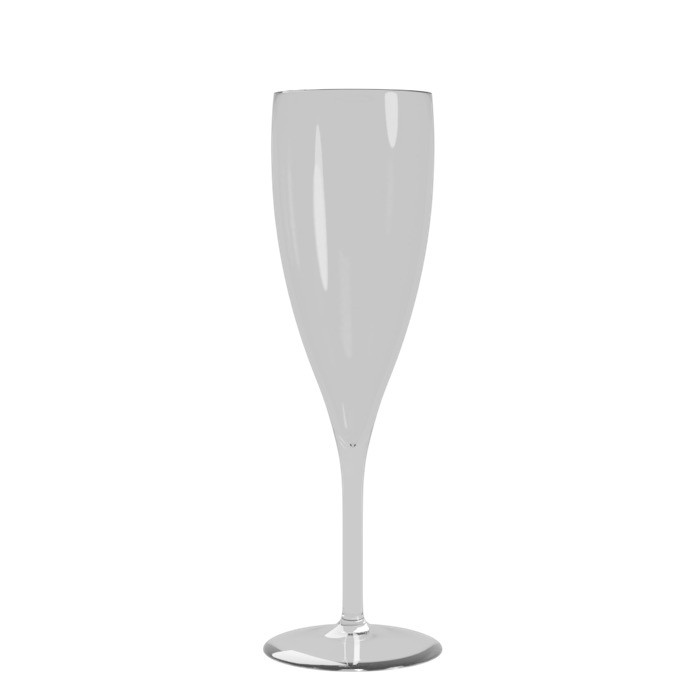 Copa para champán promocional de color transparente