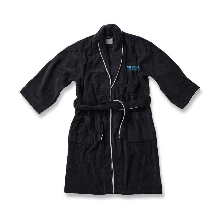 Lujoso albornoz de algodón muy suave vista principal Lujoso albornoz de algodón muy suave vista principal