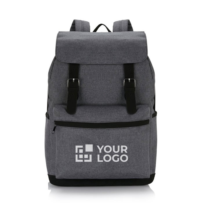 Mochila de look clásico con bolsillos vista principal Mochila de look clásico con bolsillos vista principal