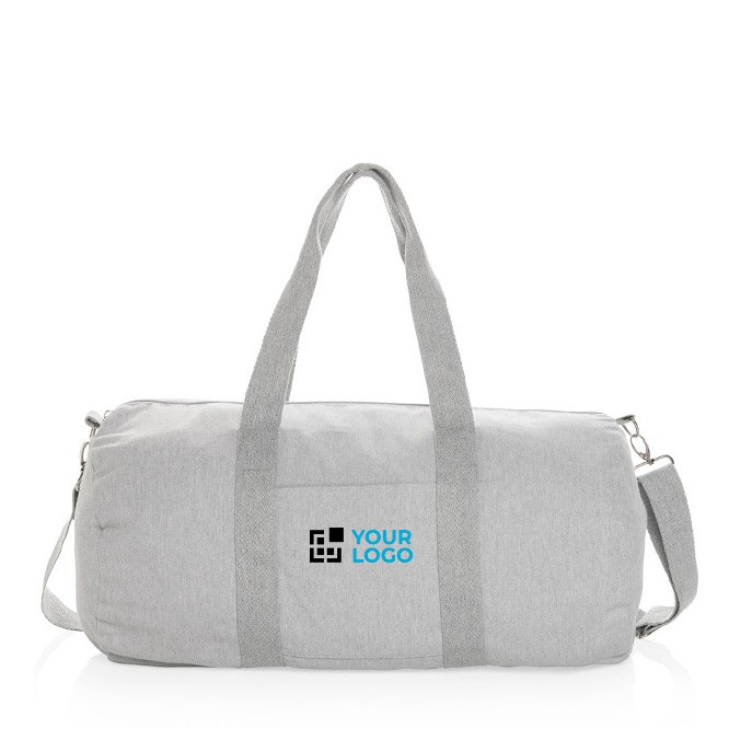 Bolsa de viaje de lona ecológica con asas vista principal Bolsa de viaje de lona ecológica con asas vista principal