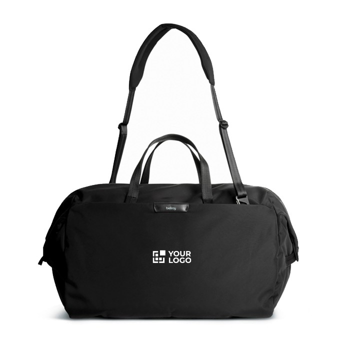 Bolsa de fin de semana espaciosa con bolsillo rápido 45L Bellroy color negro vista de impresión Bolsa de fin de semana espaciosa con bolsillo rápido 45L Bellroy color negro vista de impresión