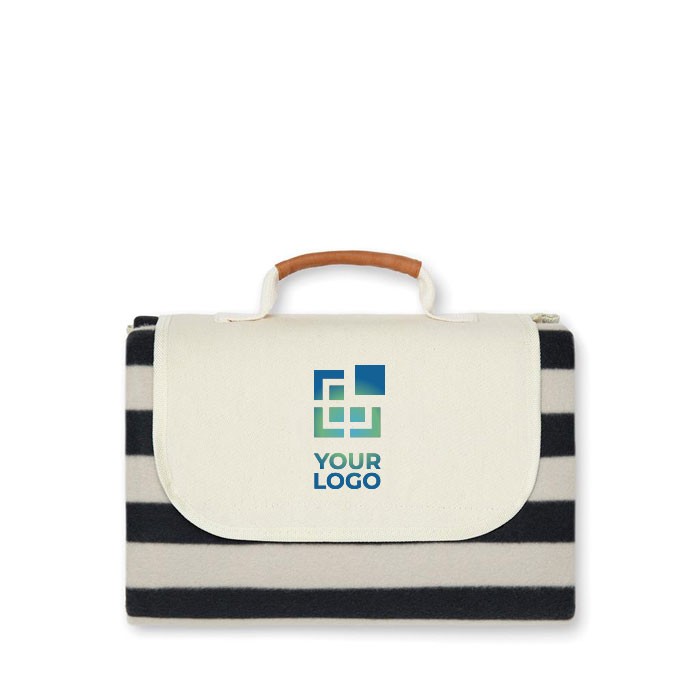 Manta de picnic en felpa y algodón vista principal Manta de picnic en felpa y algodón vista principal