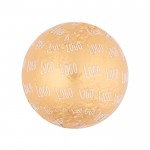 Chocolate en forma de bola con envoltorio individual personalizable 30g color dorado