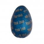 Chocolate con leche en forma de huevo con envoltorio individual 30g color azul