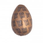 Chocolate con leche en forma de huevo con envoltorio individual 30g color bronce